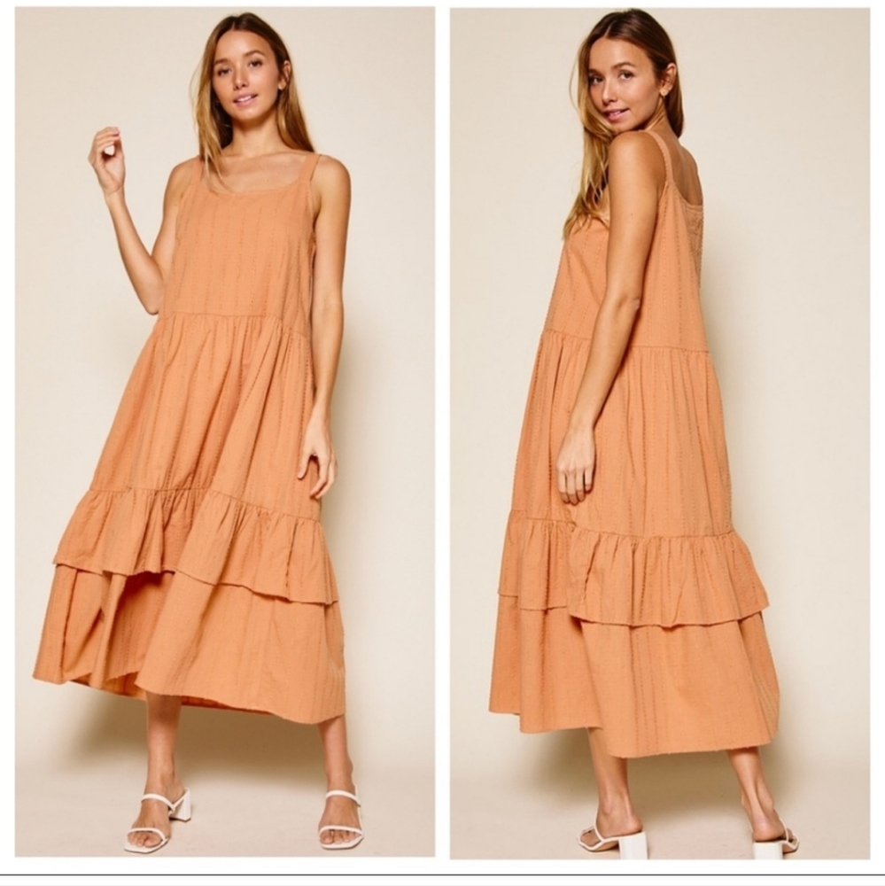 Double Ruffle Middi Dress - Picture 2 of 2